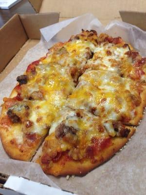 Hamburger Pizza!  Delicious!