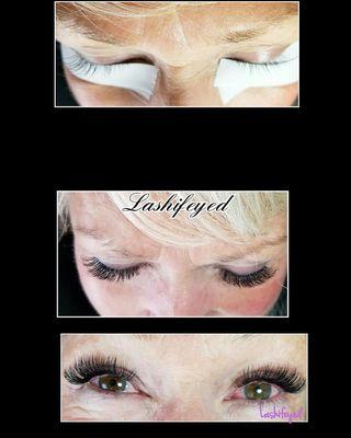 Luscious set. most popular classic lash extensions set covering 95-100% of natural lashes.