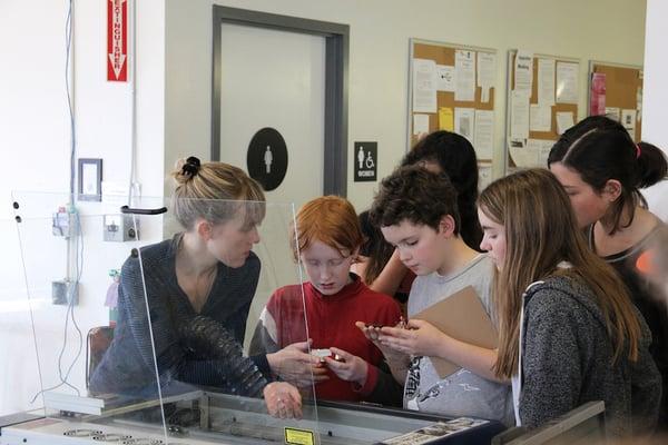 Middle School Students visit TechShop SF