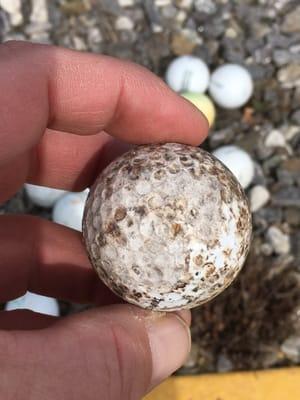 Balls and mats. Those balls are all cracked and came from one bucket.