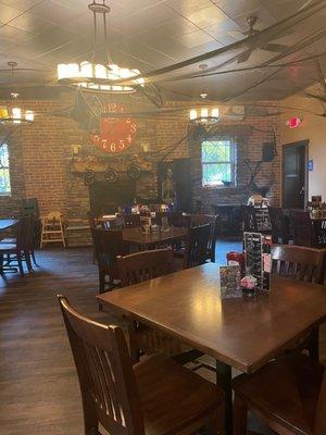 Dining room decorated for Halloween