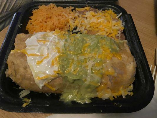 20. Chimichanga Combo Plate