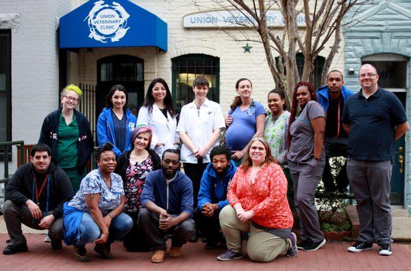 The staff at Union Veterinary Clinic.