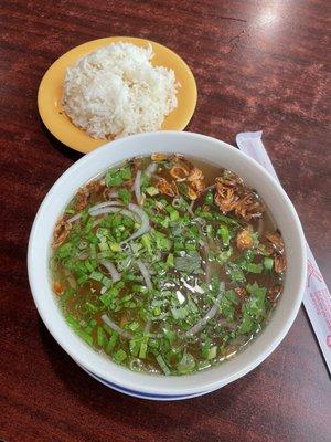 pho ga with rice