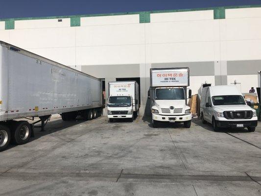 Our main Loading and Unloading Dock for Moving and Storage