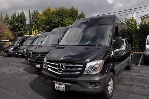 our nice and new 12 and 15 passenger mercedes sprinter vans