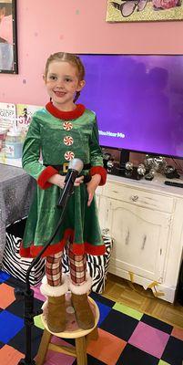 Cutest Little Elf at POSH Party Spa Grinch-mas Event (Kid's Night Out)