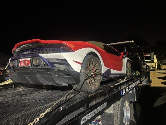 Exotic Vehicle tow...Lambo