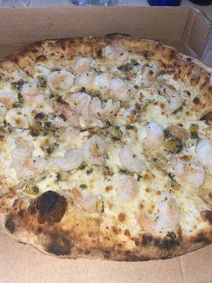 GAMBERI $18 Wood fired shrimp, roasted lemon -parsley salsa, mozzarella