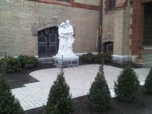 Gate of Heaven patio, South Boston