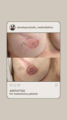 3D Nipple tattoo