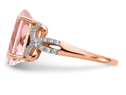 Rose Gold Morganite Ring