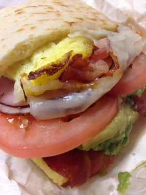 Subway Sunrise Melt with Avocado and Tomatoes added :)