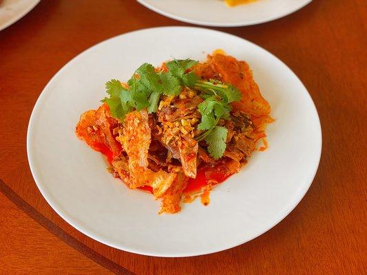 Ox Tongue & Tripe with Roasted Chili Peanut Vinaigrette