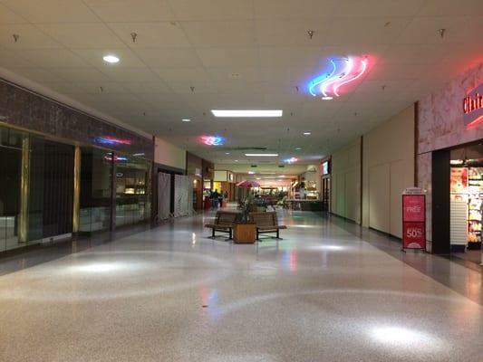 Inside of the mall