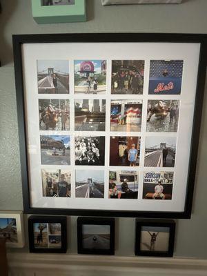 Gallery and 4x4 pics I framed