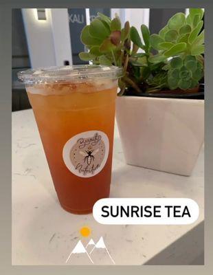 Hikers stay hydrated! Come try our Sunrise Tea! Stay energized all day!