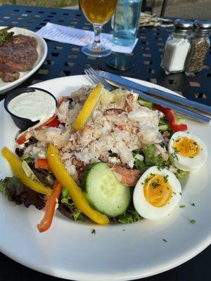 Crab salad, also comes with bread