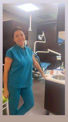 Our hygienist, Abeer with 20 years of experience, will give you a thorough and comfortable dental cleaning.