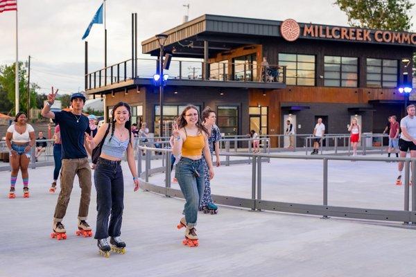 Roller Skating At Millcreek Common