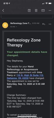 Reflexology Zone Therapy