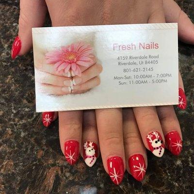 Some of the nails we have done at fresh nails.