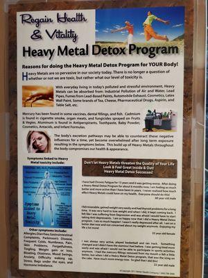 Detoxification of heavy metals is very important. Let me help you, feel better and look better, get that Healthy skin glow.