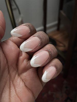 Nice-ish nails, the cuticles? SO DAMN PAINFUL.