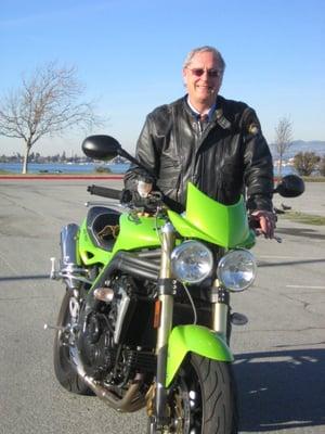 Michael Padway, motorcyclist, blogger, and practicing motorcycle accident attorney for over 40 years.