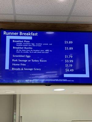 Breakfast Menu