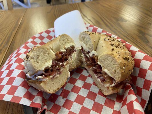 Everything Bagel with Bacon & Cream Cheese