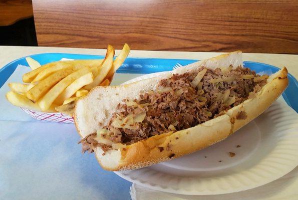 Cheesesteak, Fries and Fountain drink for $10.75!