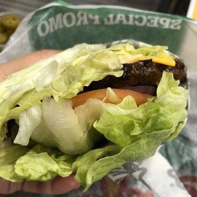 Lettuce wrapped Angus Thick-burger