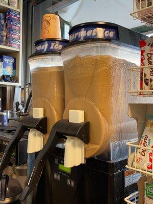 where the magic starts for the frozen/iced cappuccino