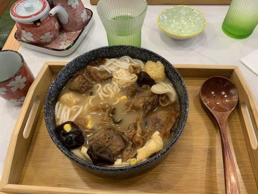 Beef brisket rice noodle soup (original chicken broth)