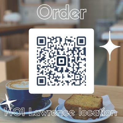 Use our contactless QR code to browse menu, place and order, pay with your phone & pick up at our Lodo location!