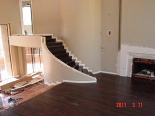 Hardwood stairs