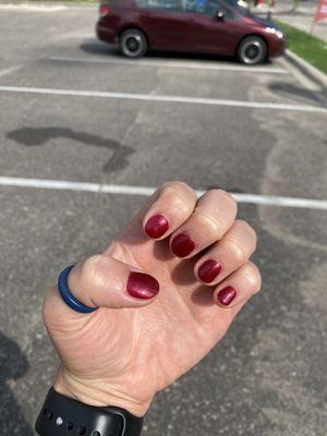 Gel manicure. Color 32 or 37 (I don't remember)