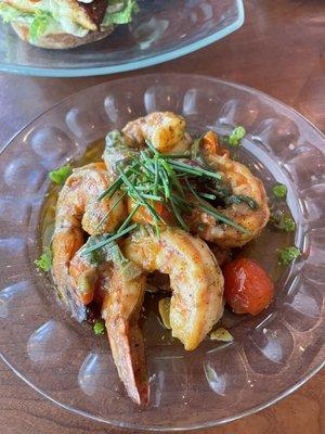 Jumbo shrimp 'bruschetta'