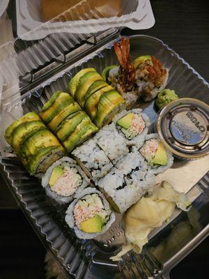 California roll and Phoenix roll