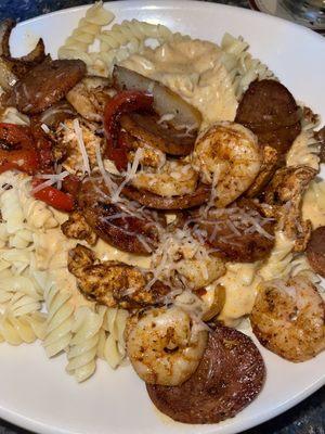 Cajun Alfredo Pasta-delicious