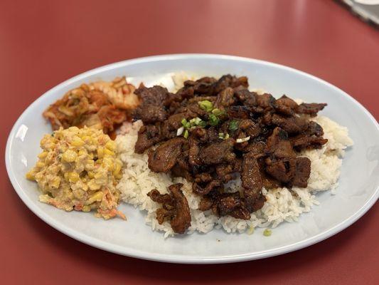 BBQ spicy pork w/Kimchi