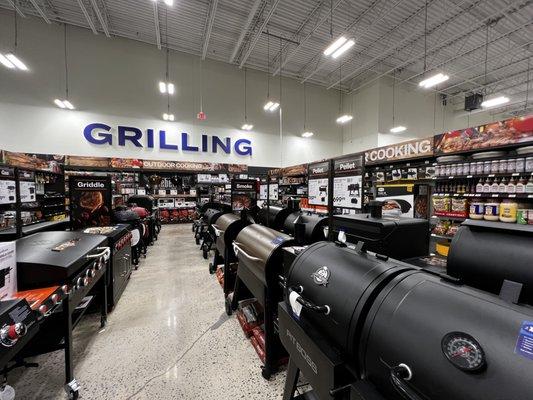 Grilling department.