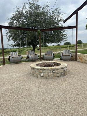 Wine barrel swings