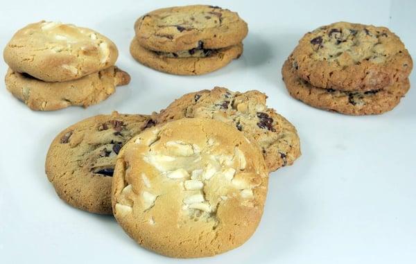 Baked fresh in our bakeries with unique varieties such as Honey Oatmeal Raisin Pecan and Coconut Macadamia Chocolate Chip!