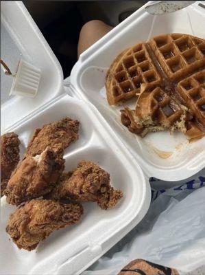 Chicken and waffles