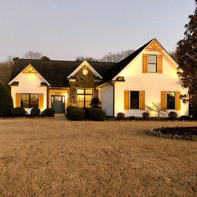 New Infinity double hung fiberglass windows and a new ProVia front door.