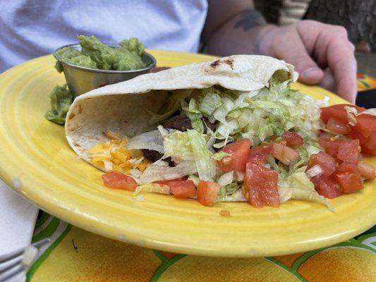 carne asada taco