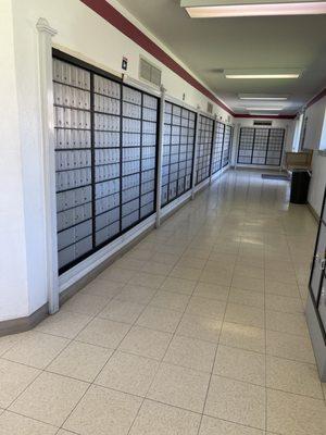 Row of mailboxes