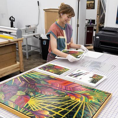 Packaging fine art prints after an artwork capture